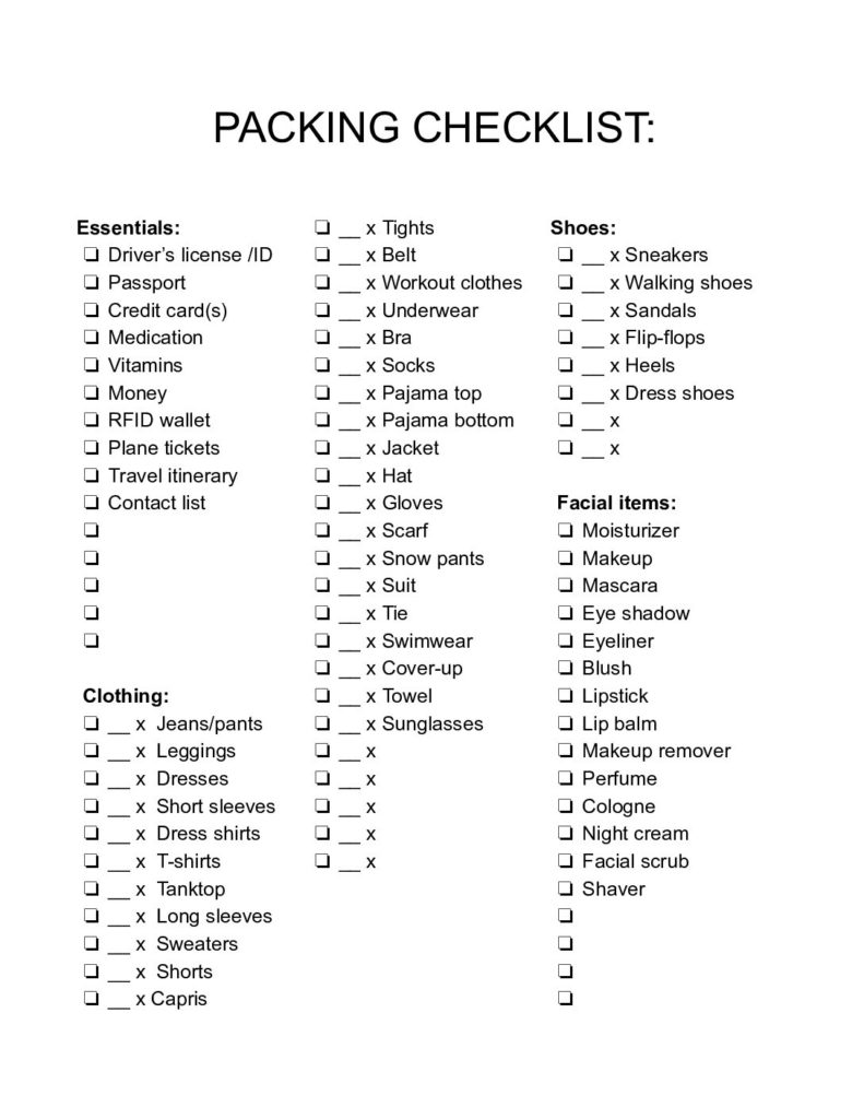 Preparing for a beach vacation: a simple planning guide [downloadable ...