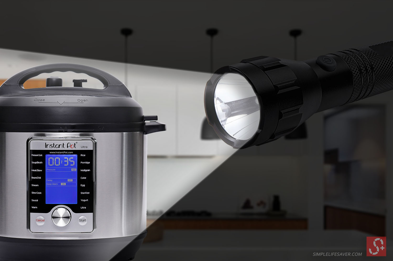 Instant Pot with torch in the time of power cut
