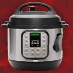 Damaged Instant Pots showing ERROR in front of red background